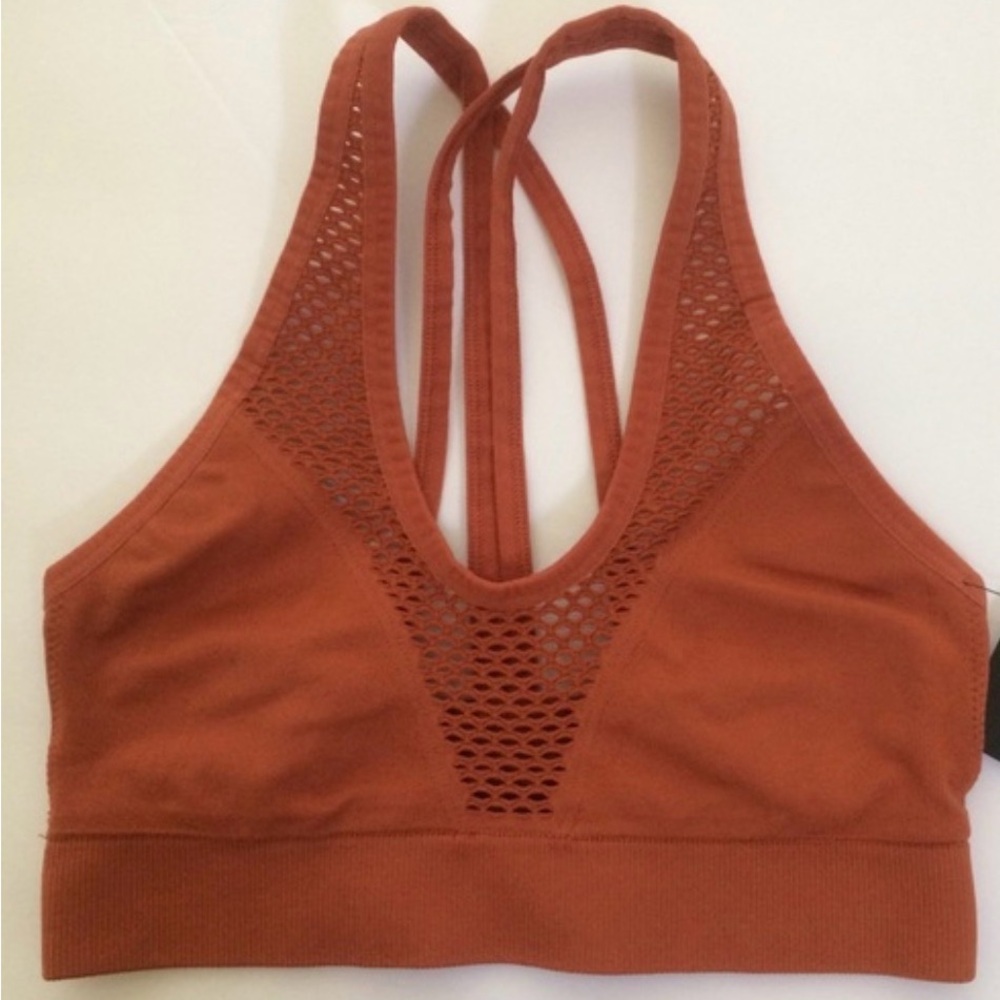 Victoria's Secret Rust Orange Strappy Sports Bra